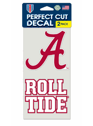 Alabama Crimson Tide Set of 2 Die Cut Decals