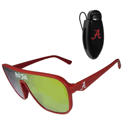 Alabama Crimson Tide Shield Sunglasses with Visor Clip