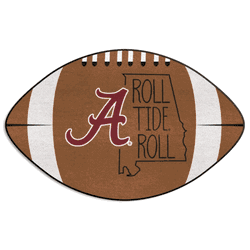 Alabama Crimson Tide Southern Style Football Rug - 20.5in. x 32.5in.