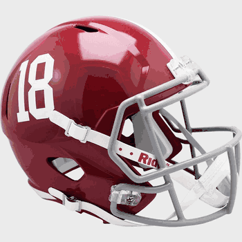 Alabama Crimson Tide Speed Replica Full Size Football Helmet #18