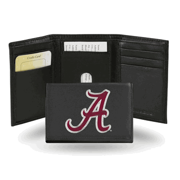 Alabama Crimson Tide Standard Embroidered Tri-fold Wallet