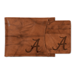 Alabama Crimson Tide Standard Genuine Leather Slider Wallet