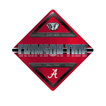 Alabama Crimson Tide Standard Metal Sign 16.5