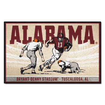 Alabama Crimson Tide Starter Mat Accent Rug - 19in. x 30in. Ticket Stub Starter Mat
