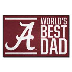 Alabama Crimson Tide Starter Mat Accent Rug - 19in. x 30in. World's Best Dad Starter Mat