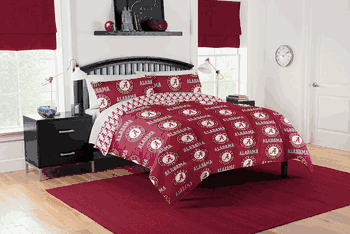 Alabama Crimson Tide Rotary Queen Bed In A Bag Set