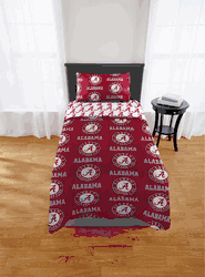 Alabama Crimson Tide Twin Rotary Bed In A Bag Set