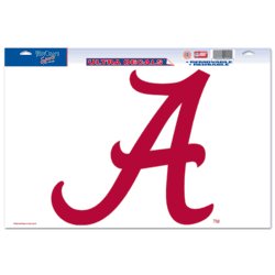 Alabama Crimson Tide Ultra Decal 11in x 17in Horizontal Logo