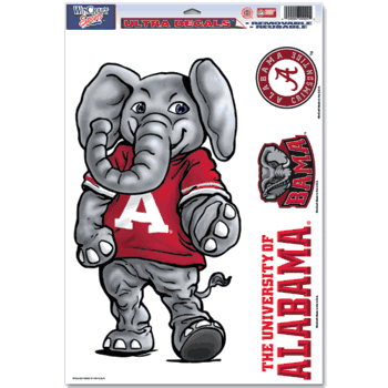 Alabama Crimson Tide Ultra Decal 11in x 17in Mascot