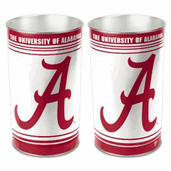 Alabama Crimson Tide Wastebasket 15 Inch