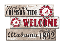 Alabama Crimson Tide Welcome 3 Plank
