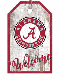 Alabama Crimson Tide Welcome Team Tag 11x19 Sign