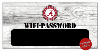 Alabama Crimson Tide Wifi Password 6x12 Sign