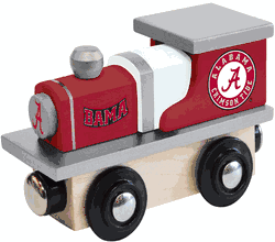 Alabama Crimson Tide Wood Train Engine