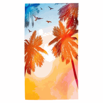Aloha Sunrise Beach Towel 30x60 Inches