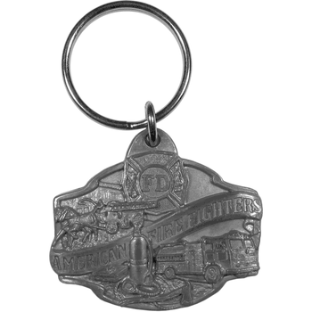 American Firefighter Antiqued Key Chain