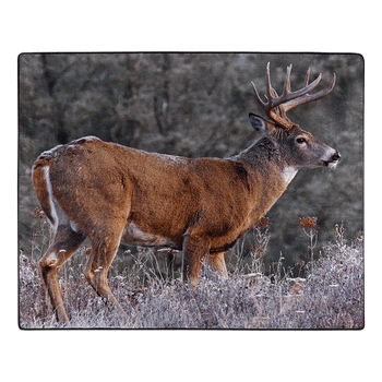 American Wilderness Collection First Frost Wilderness Raschel Throw Blanket 50x60 Inches