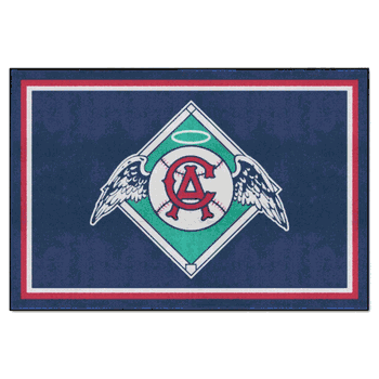 Anaheim Angels 5ft. x 8 ft. Plush Area Rug - Retro Collection