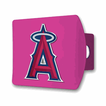 Anaheim Angels Pink Metal Hitch Cover with  3D Color Emblem