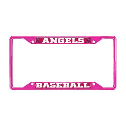 Anaheim Angels Pink Metal License Plate Frame - 6.25"x12.25"