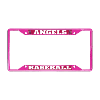 Anaheim Angels Pink Metal License Plate Frame - 6.25