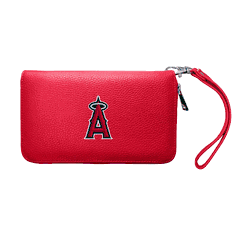 Anaheim Angels Zip Organizer Wallet Pebble Light Red