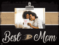 Anaheim Ducks 10" x 8" Best Mom with Stripe Clip Frame