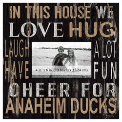 Anaheim Ducks 10x10 In This House Frame Sign