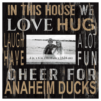 Anaheim Ducks 10x10 In This House Frame Sign