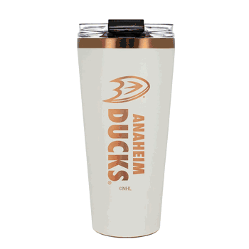 Anaheim Ducks 32oz Crème and Copper Big Slim Tumbler with Straw