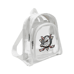 Anaheim Ducks 3D Logo Clear Mini Backpack