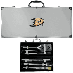 Anaheim Ducks 8 pc Stainless Steel BBQ Set w/Metal Case