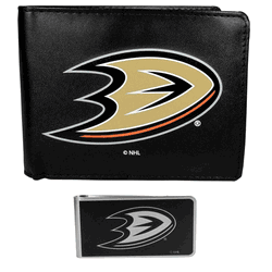 Anaheim Ducks Bi-fold Wallet & Black Money Clip