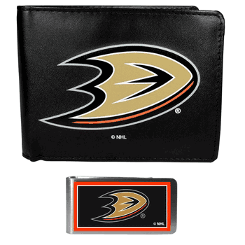 Anaheim Ducks Bi-fold Wallet & Color Money Clip