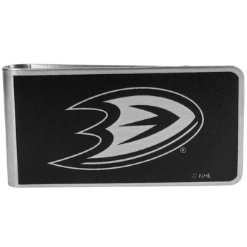 Anaheim Ducks Black and Steel Money Clip