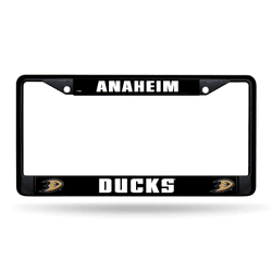 Anaheim Ducks  Black Chrome Frame with Plastic Inserts 12" x 6" Car/Truck Auto Accessory