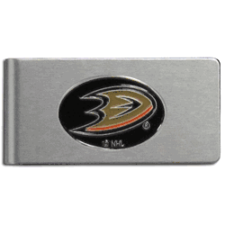 Anaheim Ducks Brushed Metal Money Clip