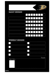 Anaheim Ducks Chore Chalk Board 11x19 Sign