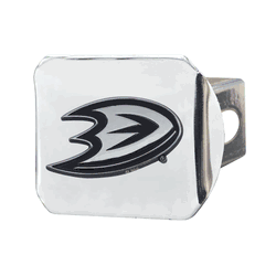 Anaheim Ducks Chrome Metal Hitch Cover with Chrome Metal 3D Emblem