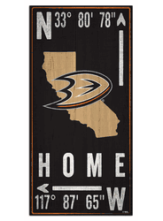 Anaheim Ducks Coordinate 6x12 Sign