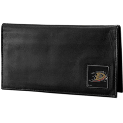 Anaheim Ducks Deluxe Leather Checkbook Cover