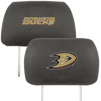 Anaheim Ducks Embroidered Head Rest Cover Set - 2 Pieces