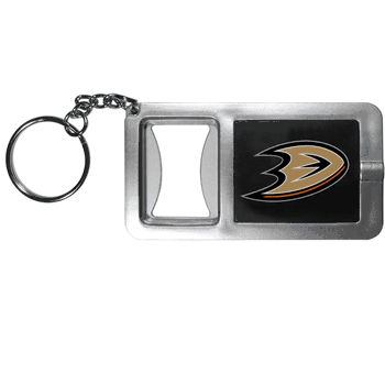 Anaheim Ducks Flashlight Key Chain with Bottle Opener
