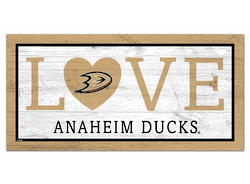 Anaheim Ducks Love 6x12 Sign