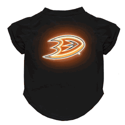 Anaheim Ducks Neon Pet T-Shirt, Small