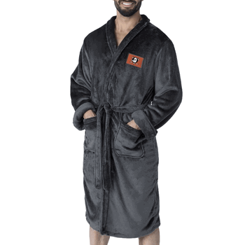 Anaheim Ducks NHL Black Snipe L/XL Silk Touch Robe 26x47 Inches