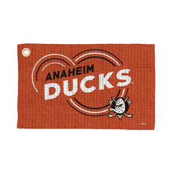 Anaheim Ducks NHL Droplets Waffle Fan Towel 16x25 inches