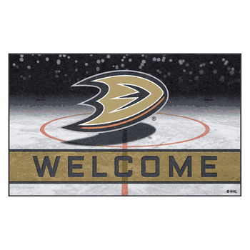 Anaheim Ducks Rubber Door Mat - 18in. x 30in.