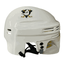 Anaheim Ducks SportStar NHL Hockey Player Mini Helmet - Throwback White