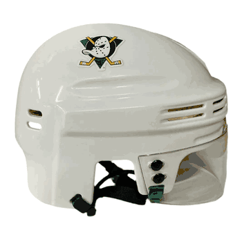 Anaheim Ducks SportStar NHL Hockey Player Mini Helmet - Throwback White